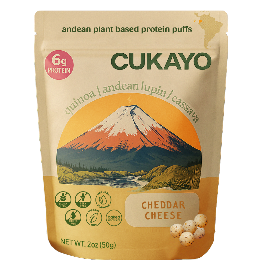 Cukayo | Chocho Puffs | Plant-based Protein Snack - Cheddar Cheese