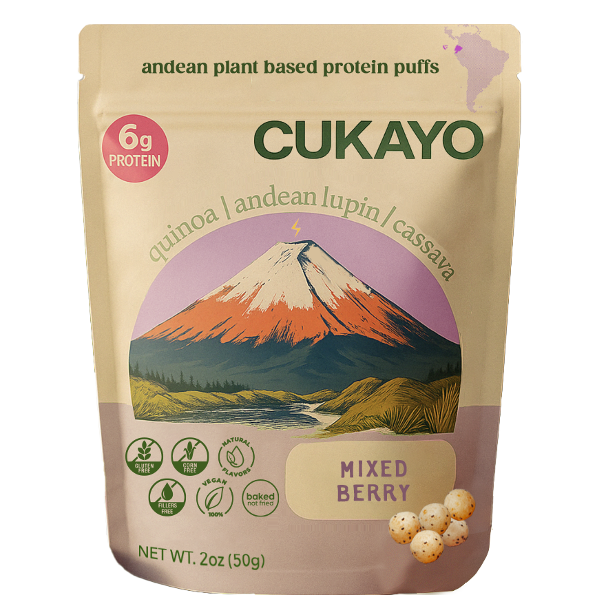Cukayo | Chocho Puffs | Plant-based Protein Snack - Mixed Berry