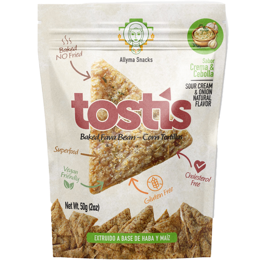 Tostis - Baked Fava Bean | Corn Tortilla Chips - Bacon Flavor