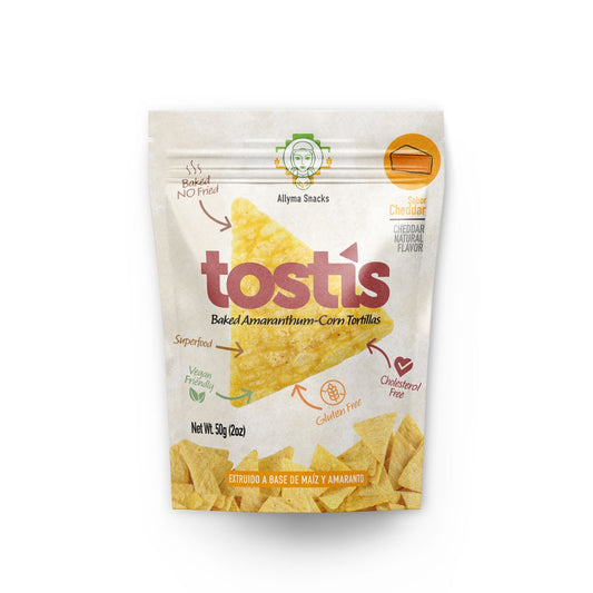 Tostis - Baked Amaranthum | Corn Tortilla Chips - Cheddar Cheese