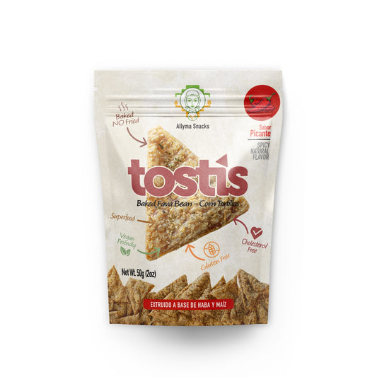 Tostis - Baked Fava Bean| Corn Tortilla Chips - Spicy