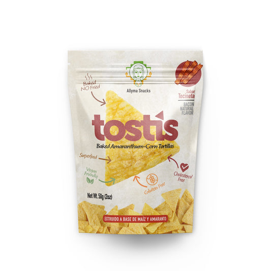 Tostis - Baked Amaranthum | Corn Tortilla Chips - Bacon Flavor