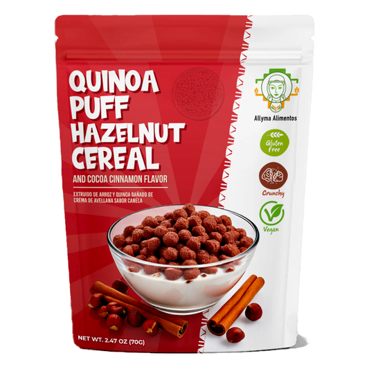 Allyma | Quinoa Puff Hazelnut Crunch - Cocoa Cinnamon